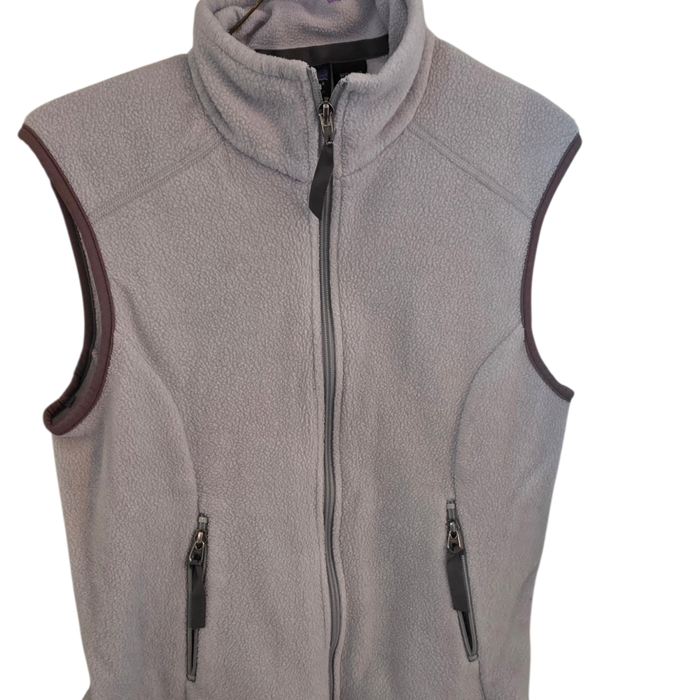 Patagonia Synchilla Womans Light Gray Fleece Vest